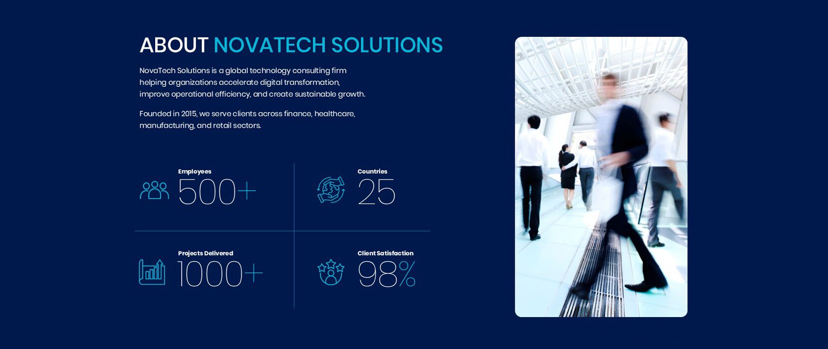 NovaTech Solutions — selected applications